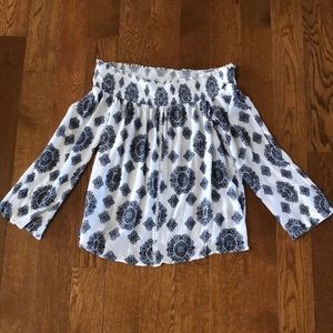 Society Girl off the shoulder top beachy